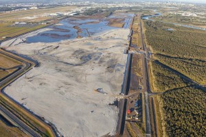 Brisbane Airport New Land Reclaimed